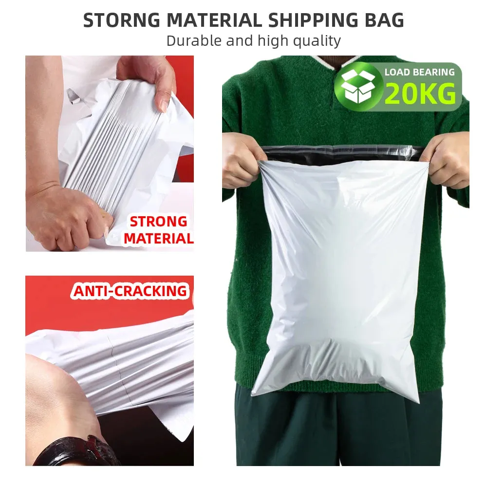 10-100Pcs Shipping Bags For Packaging Courier Bag Self Adhesive Seal White Mailing Bags Envelope Storage Bag