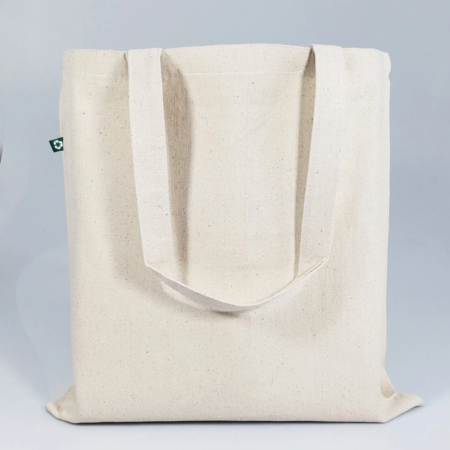 12 ct Eco Friendly Recycled Cotton Canvas Basic Tote Bags - By Dozen