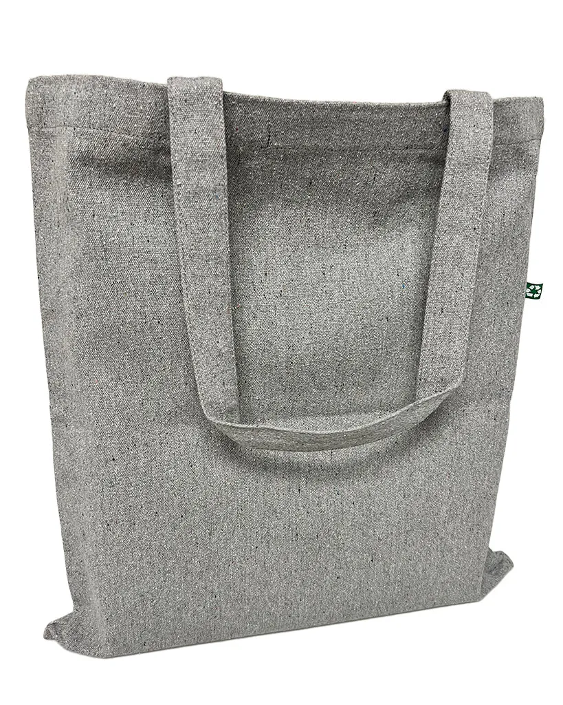 12 ct Eco Friendly Recycled Cotton Canvas Basic Tote Bags - By Dozen