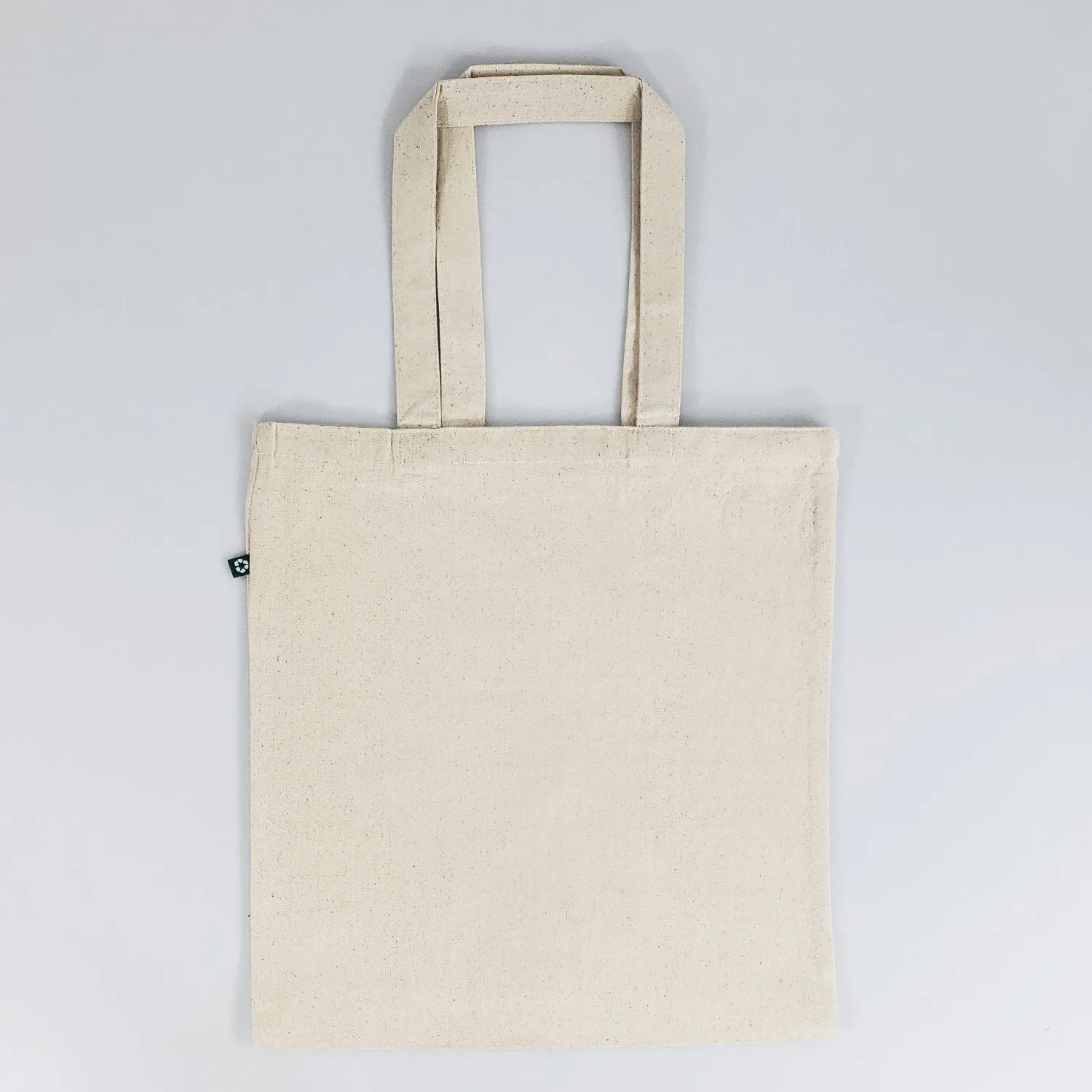 12 ct Eco Friendly Recycled Cotton Canvas Basic Tote Bags - By Dozen