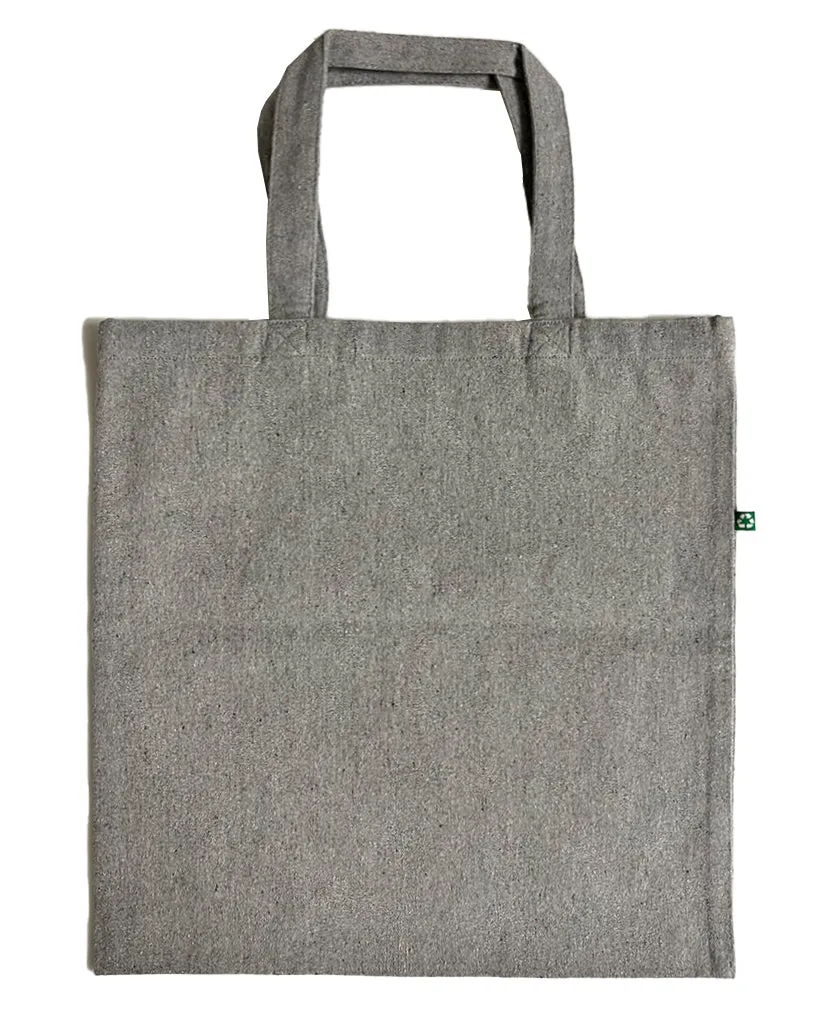 12 ct Eco Friendly Recycled Cotton Canvas Basic Tote Bags - By Dozen