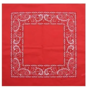 120 ct Easy-Print Open Center Paisley Cotton Bandana - Pack of 120