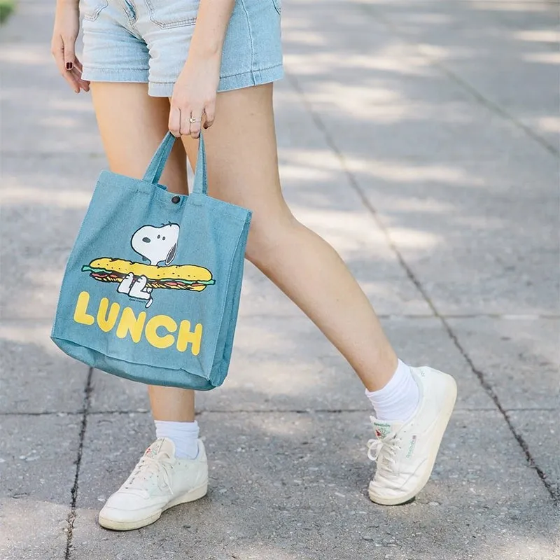 3P4 X Peanuts Vintage Market Tote - Snoopy Lunch