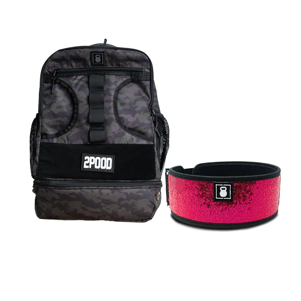 4" Bombshell (sparkle) Belt & Backpack 3.0 Bundle