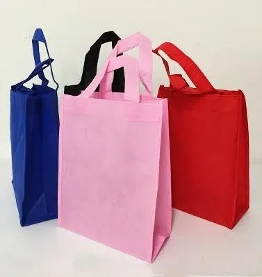 500 ct Non Woven 8" Gift Tote Bag / Economy Book Bag - By Case