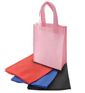 500 ct Non Woven 8" Gift Tote Bag / Economy Book Bag - By Case