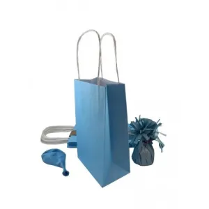 5pk Pastel Blue Paper Party Gift Bags