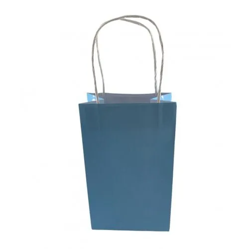 5pk Pastel Blue Paper Party Gift Bags