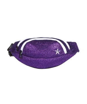 Amethyst Youth Rebel Fanny Pack with White Zipper