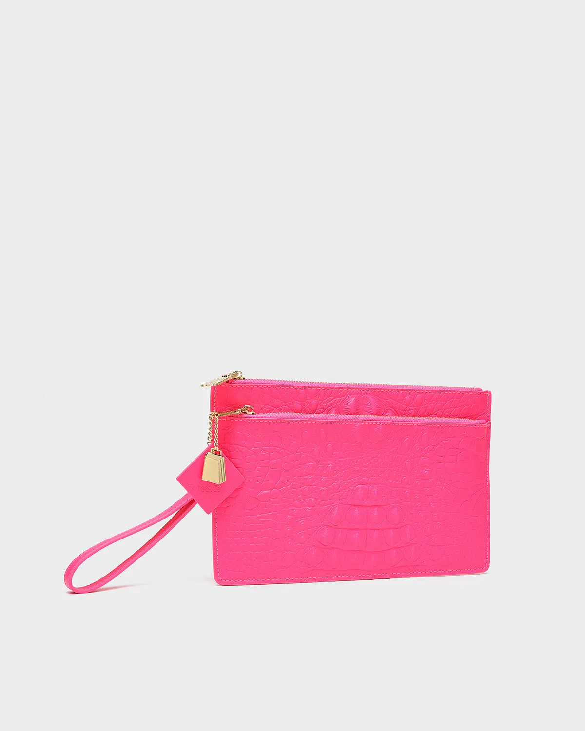 Apollo 2 Clutch Purse in Neon Pink