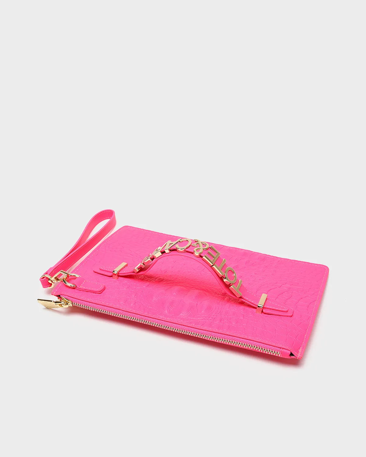 Apollo 2 Clutch Purse in Neon Pink