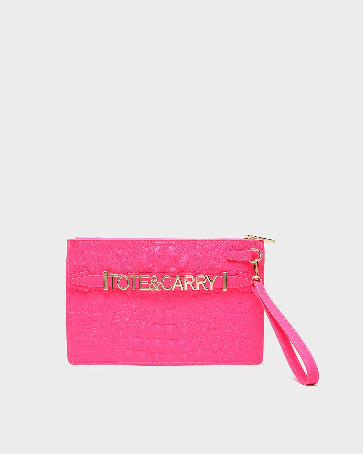 Apollo 2 Clutch Purse in Neon Pink