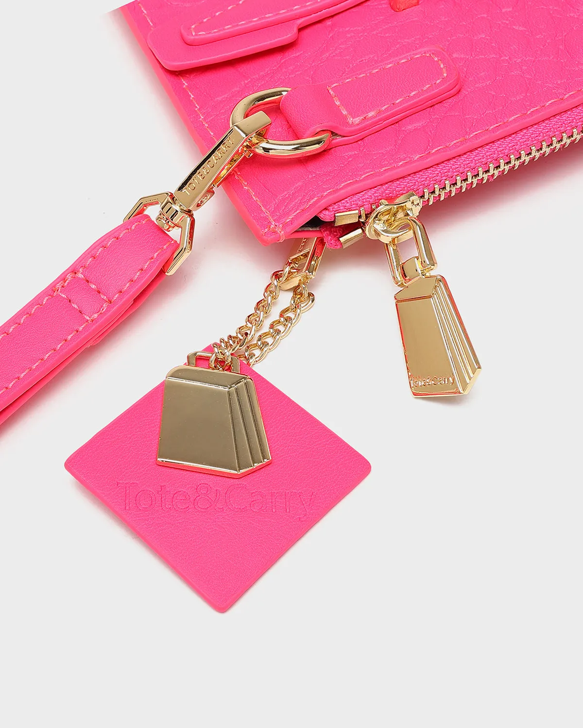 Apollo 2 Clutch Purse in Neon Pink