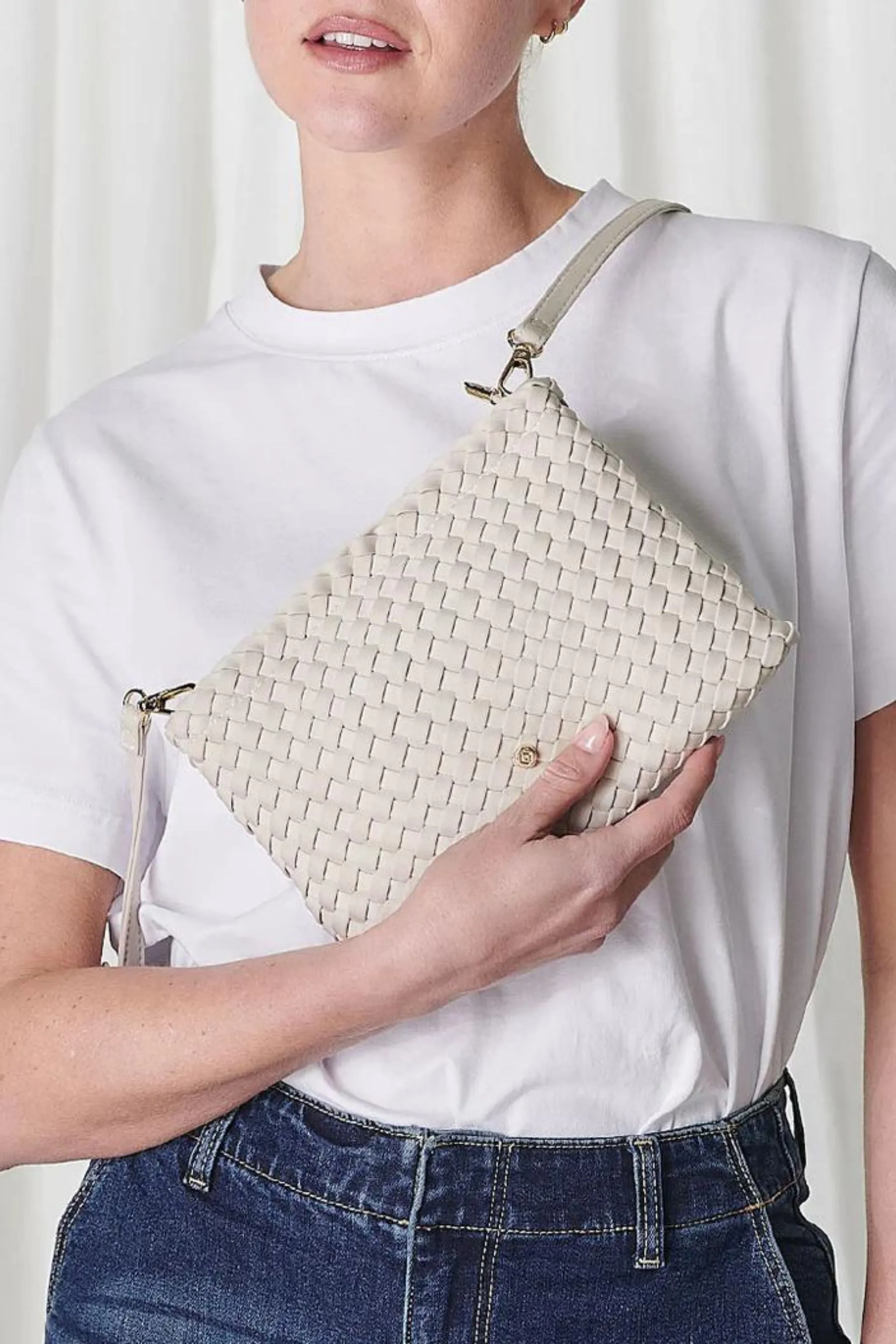 Austen Clutch | Ecru