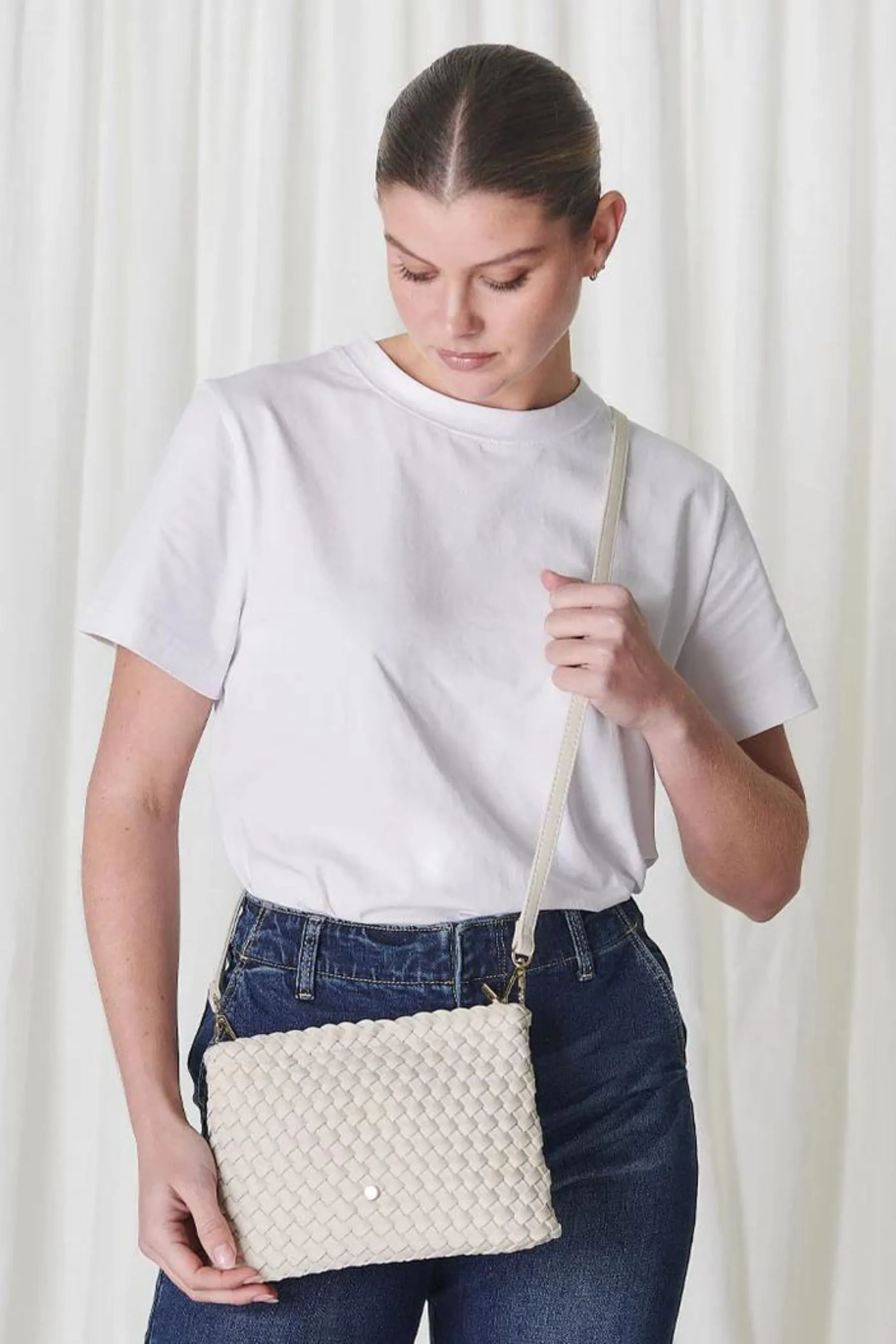 Austen Clutch | Ecru