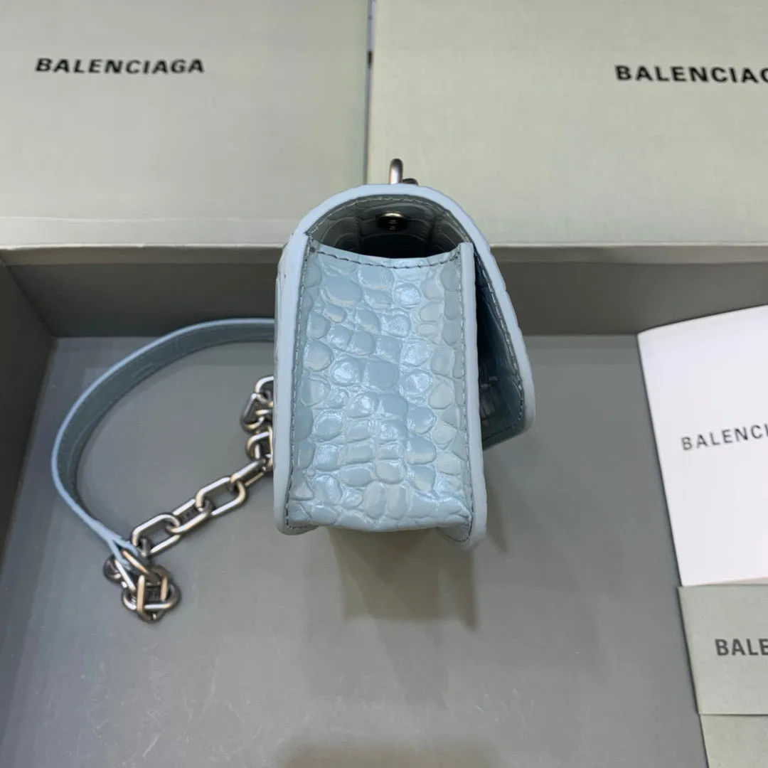 Balen Gossip Small On Chain Shoulder Bag Blue, For Women,  Bags 7.4in/19cm