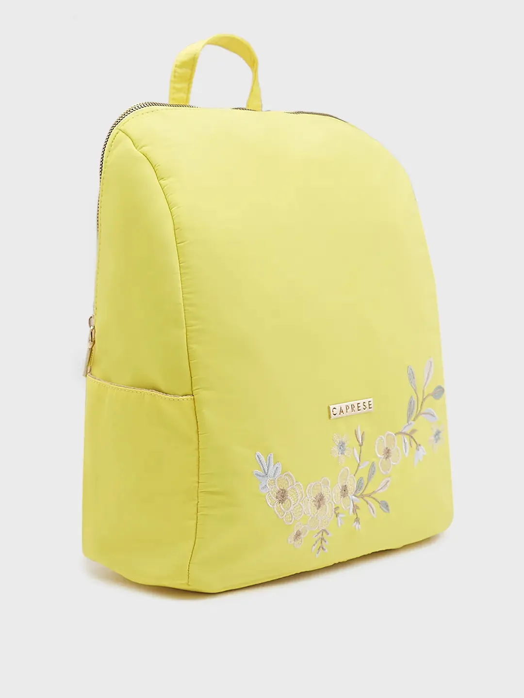 Caprese Sierra Backpack Embroidery  Large Dark Yellow