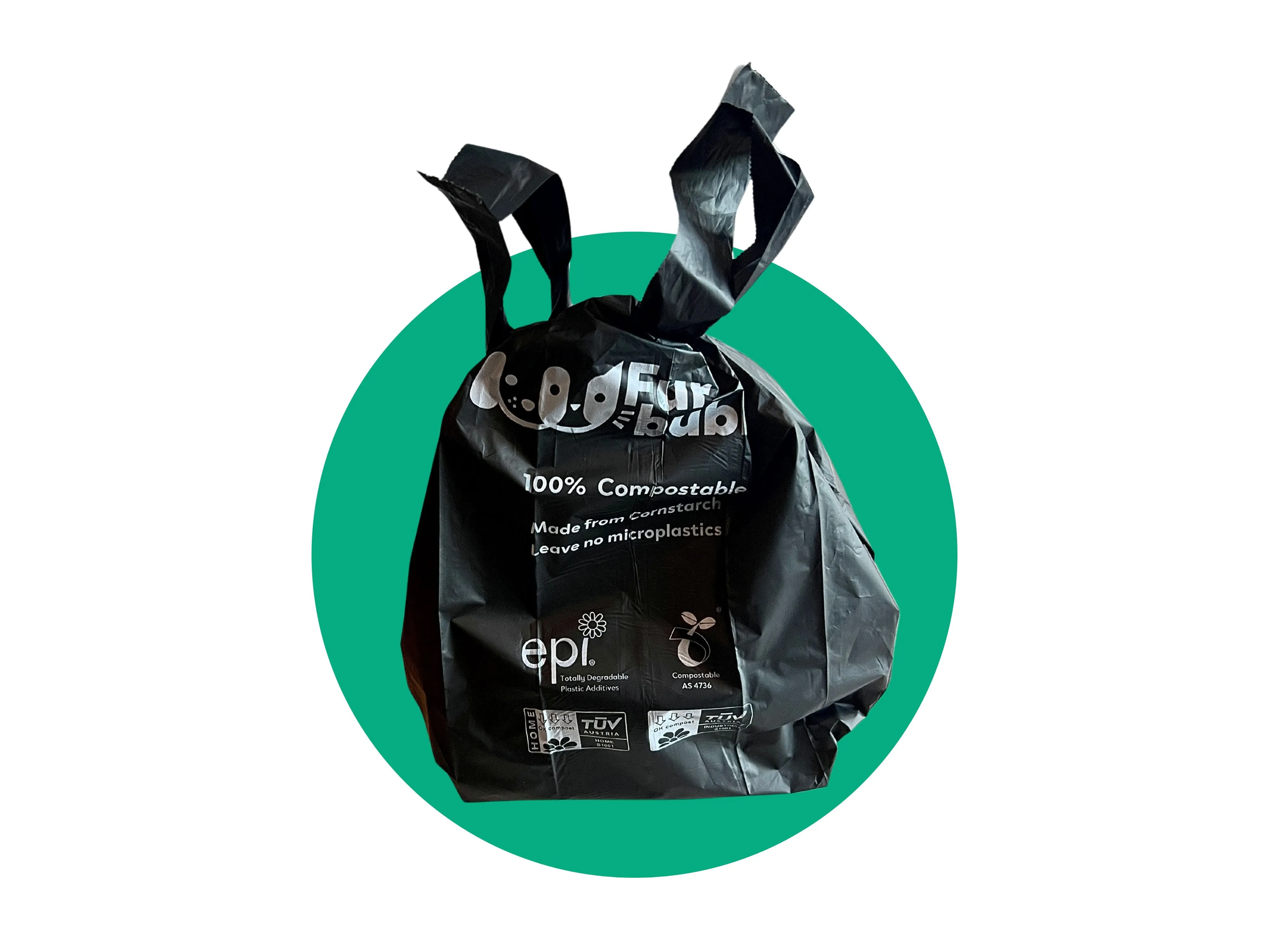 Compostable & Biodegradable Dog Poop Bags (8 rolls - 120 bags)