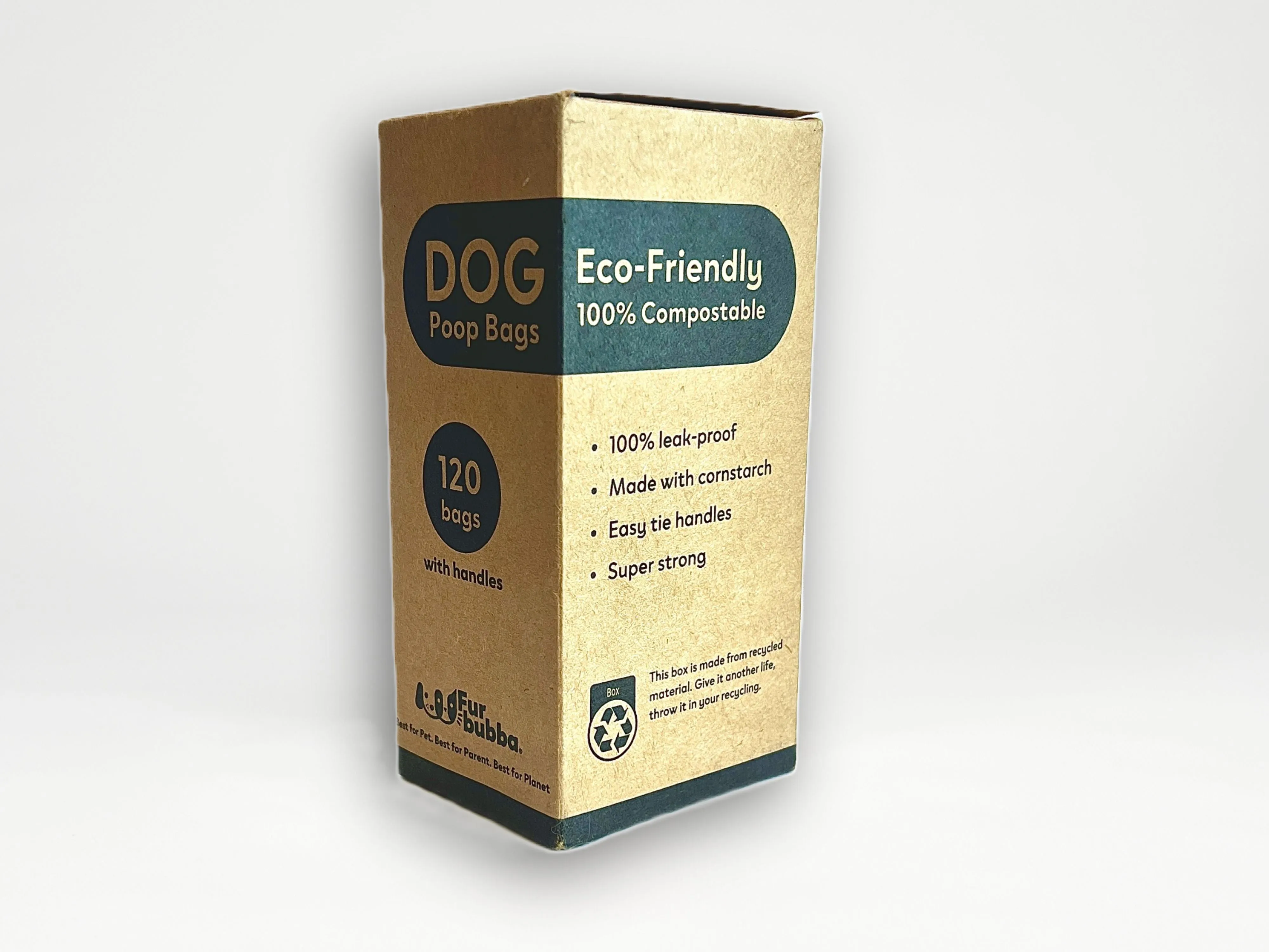 Compostable & Biodegradable Dog Poop Bags (8 rolls - 120 bags)