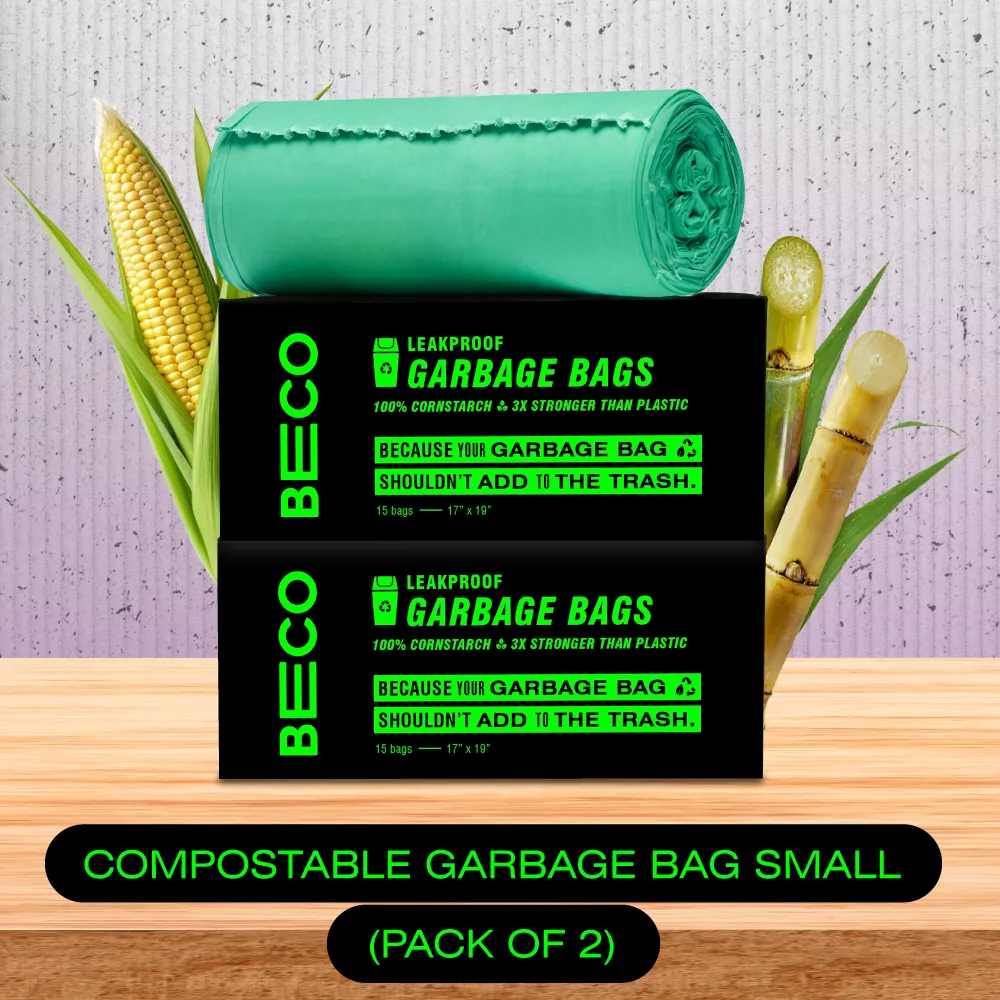 Compostable Garbage Bags - Small - 15 bags/roll | Pack of 2