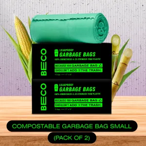 Compostable Garbage Bags - Small - 15 bags/roll | Pack of 2