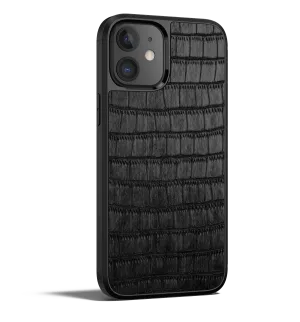 Crocodile Leather iPhone 12 Case