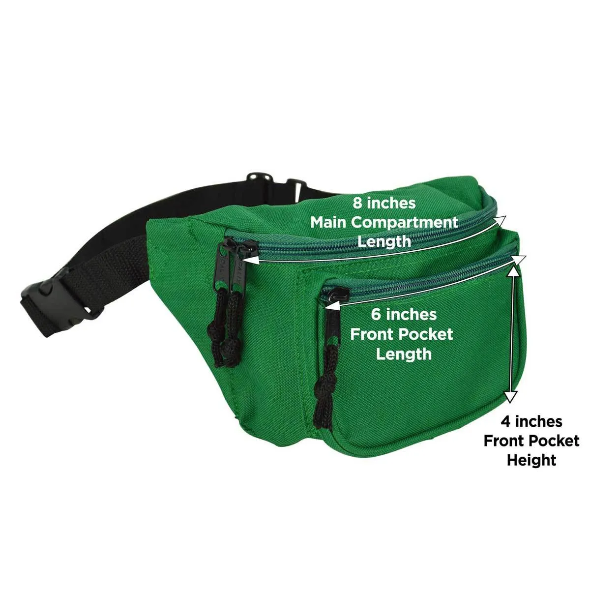 Dalix Fanny Pack w/ 3 Pockets