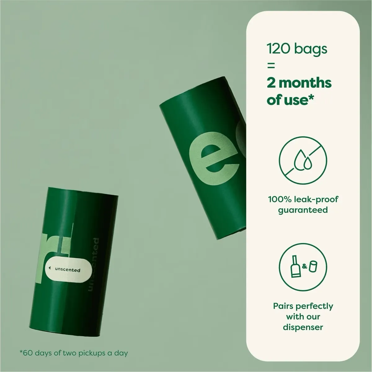 Earth Rated Eco-Friendly Unscented Poop Bags