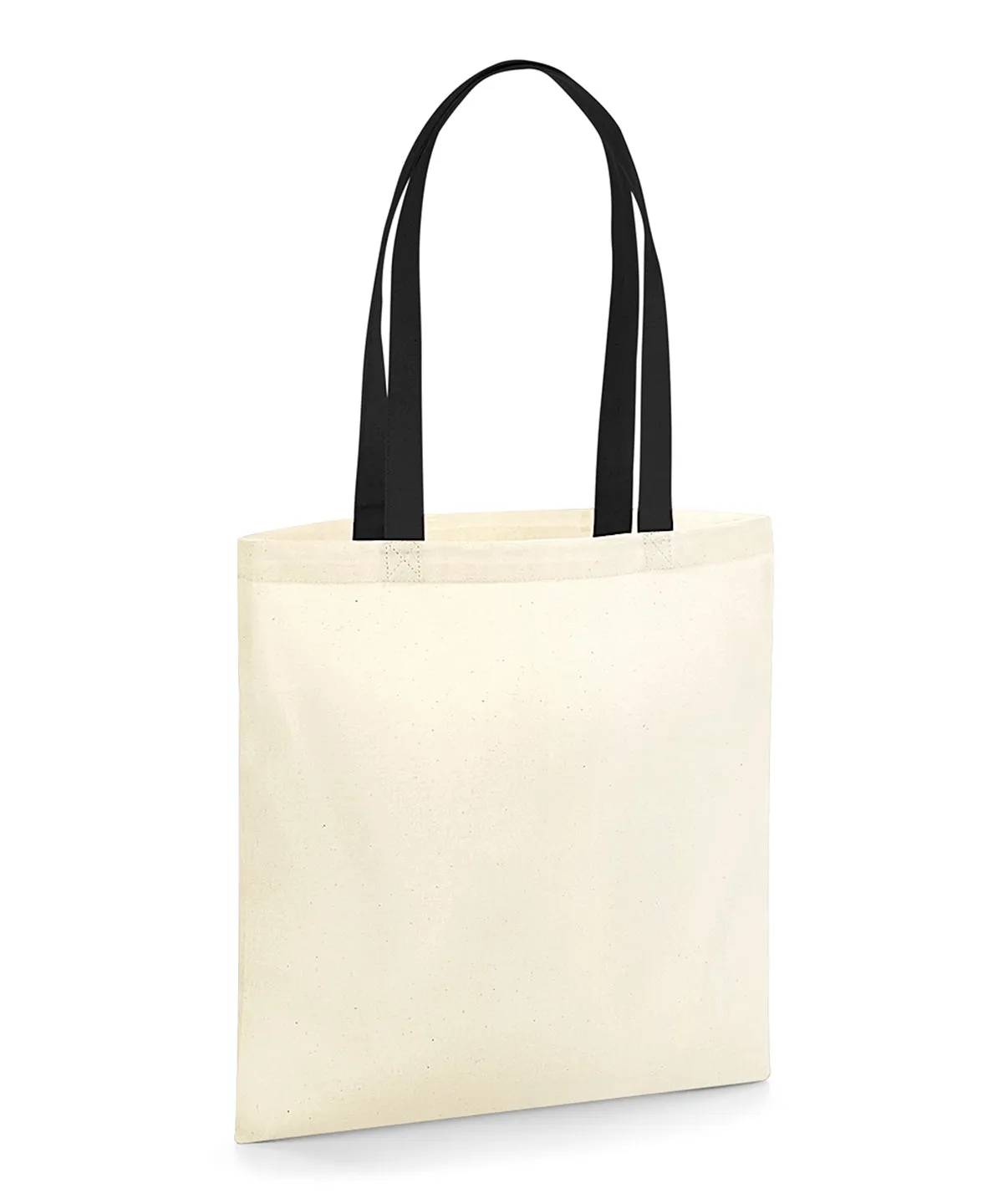 EarthAware® organic bag for life - contrast handles | Natural/Black