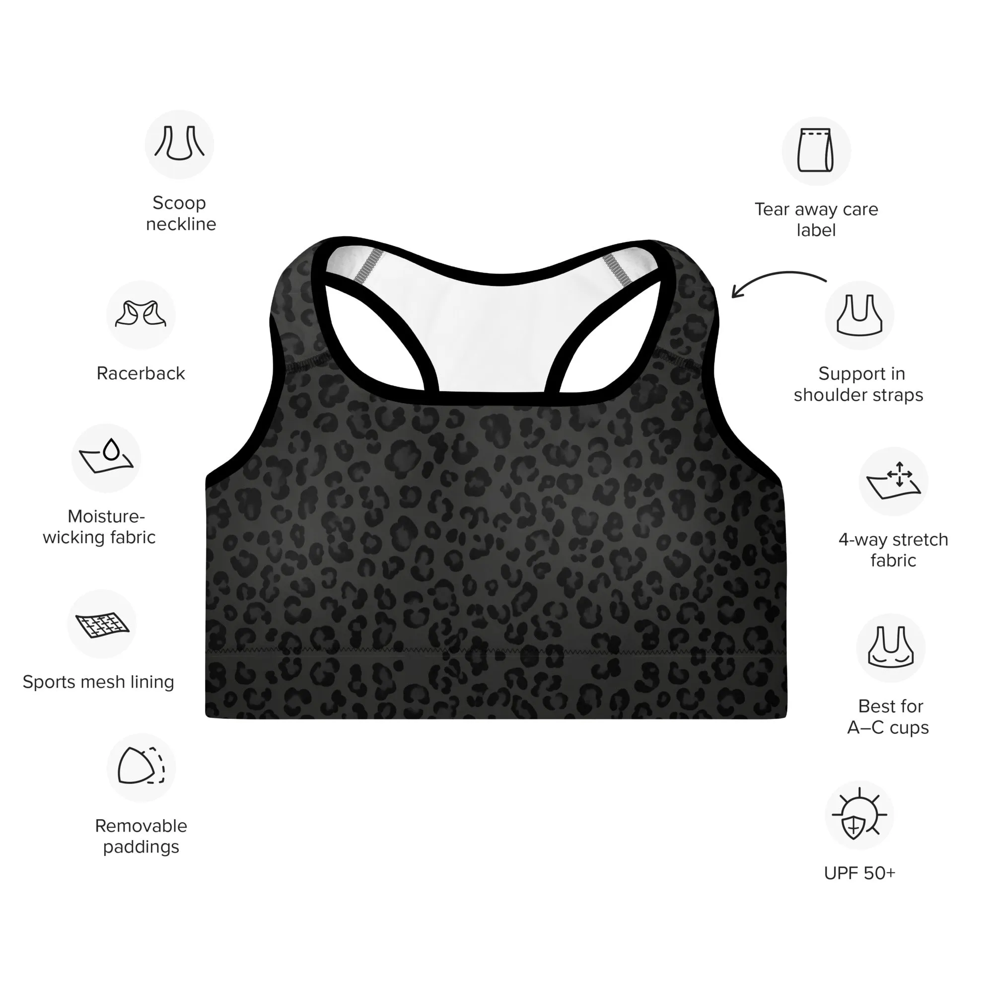 Freedom Padded Sports Bra - Dark Velvet Wild