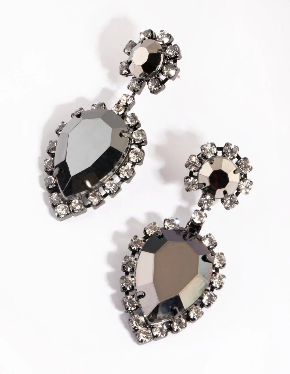 Gunmetal Vintage Drop Earrings