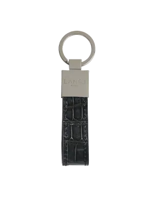 Iron Grey Crocodile Signature Keychain