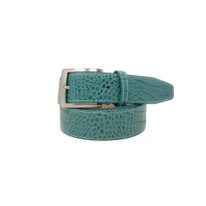 Italian Matte Mock Crocodile - Turquoise - 40mm