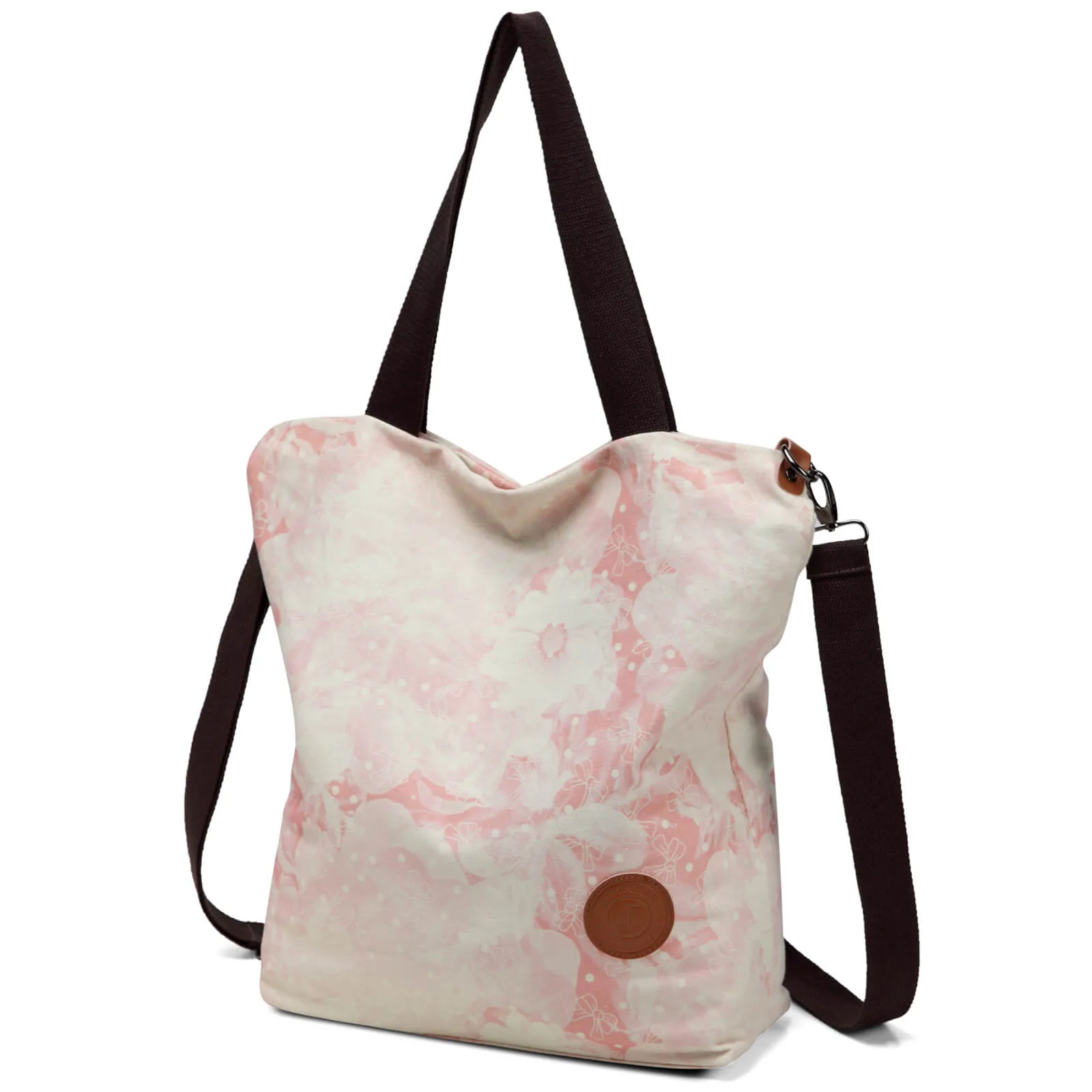 Jansben Tie dye Canvas Tote Bags 2 Ways Bag