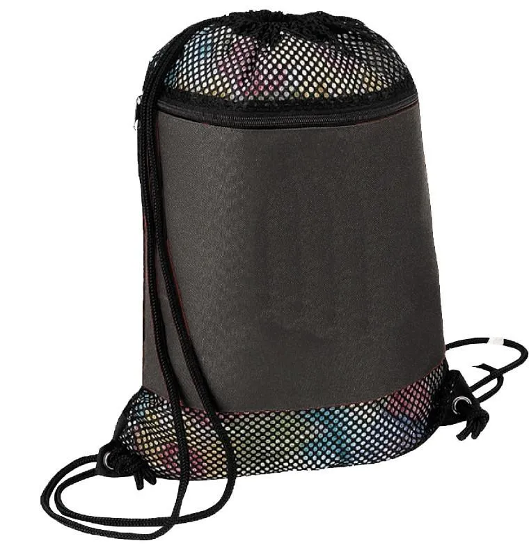 Large Nylon Mesh Drawstring Bag. BPK281