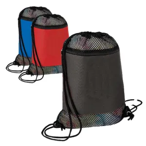 Large Nylon Mesh Drawstring Bag. BPK281