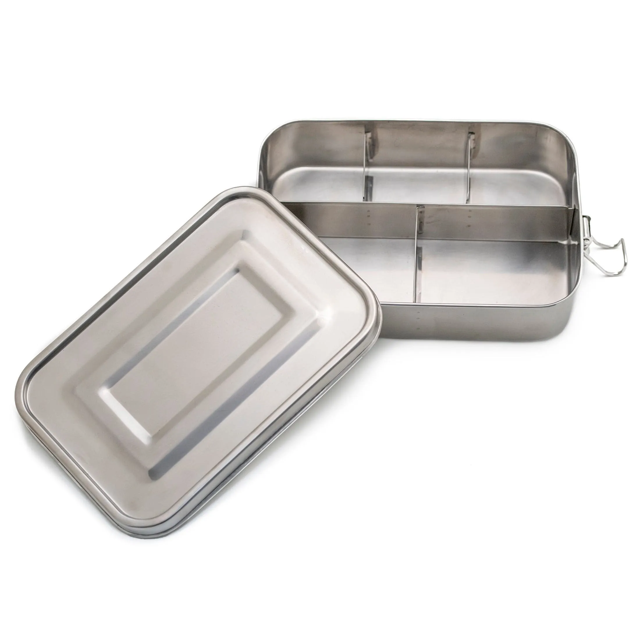 Large Steel 5 Compartment Lunch Box