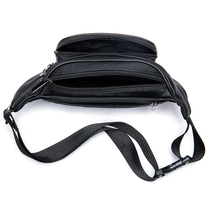 Leather Fanny Pack Waist Bag for Men & Women