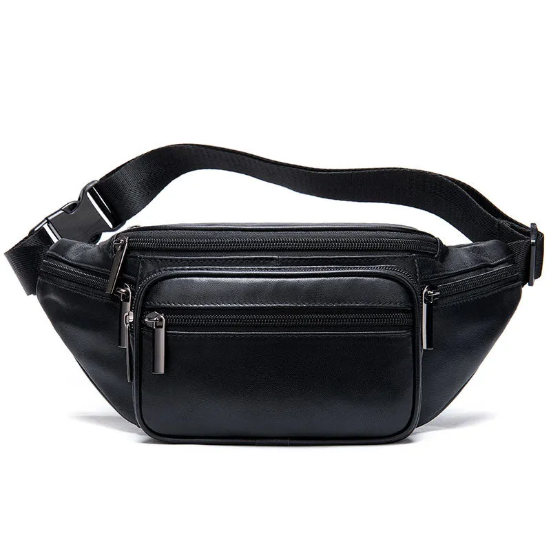 Leather Fanny Pack Waist Bag for Men & Women