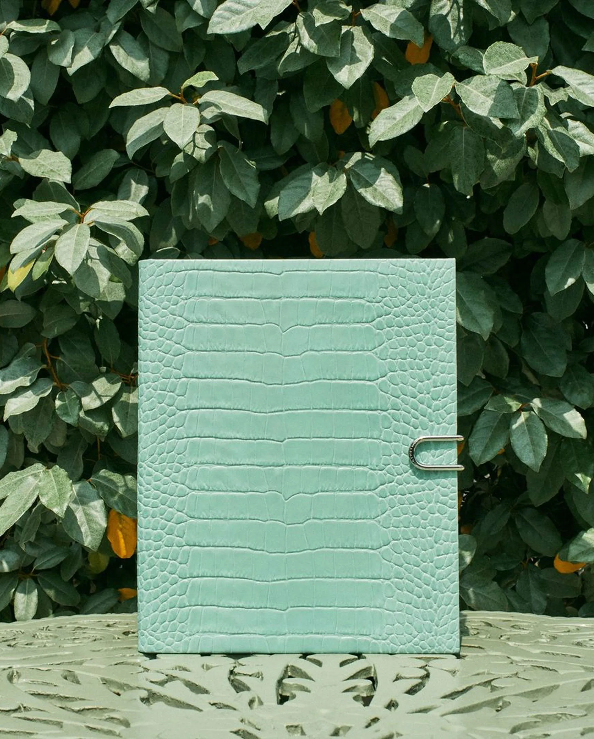 MARA PORTOBELLO NOTEBOOK WITH SLIDE / EUCALYPTUS