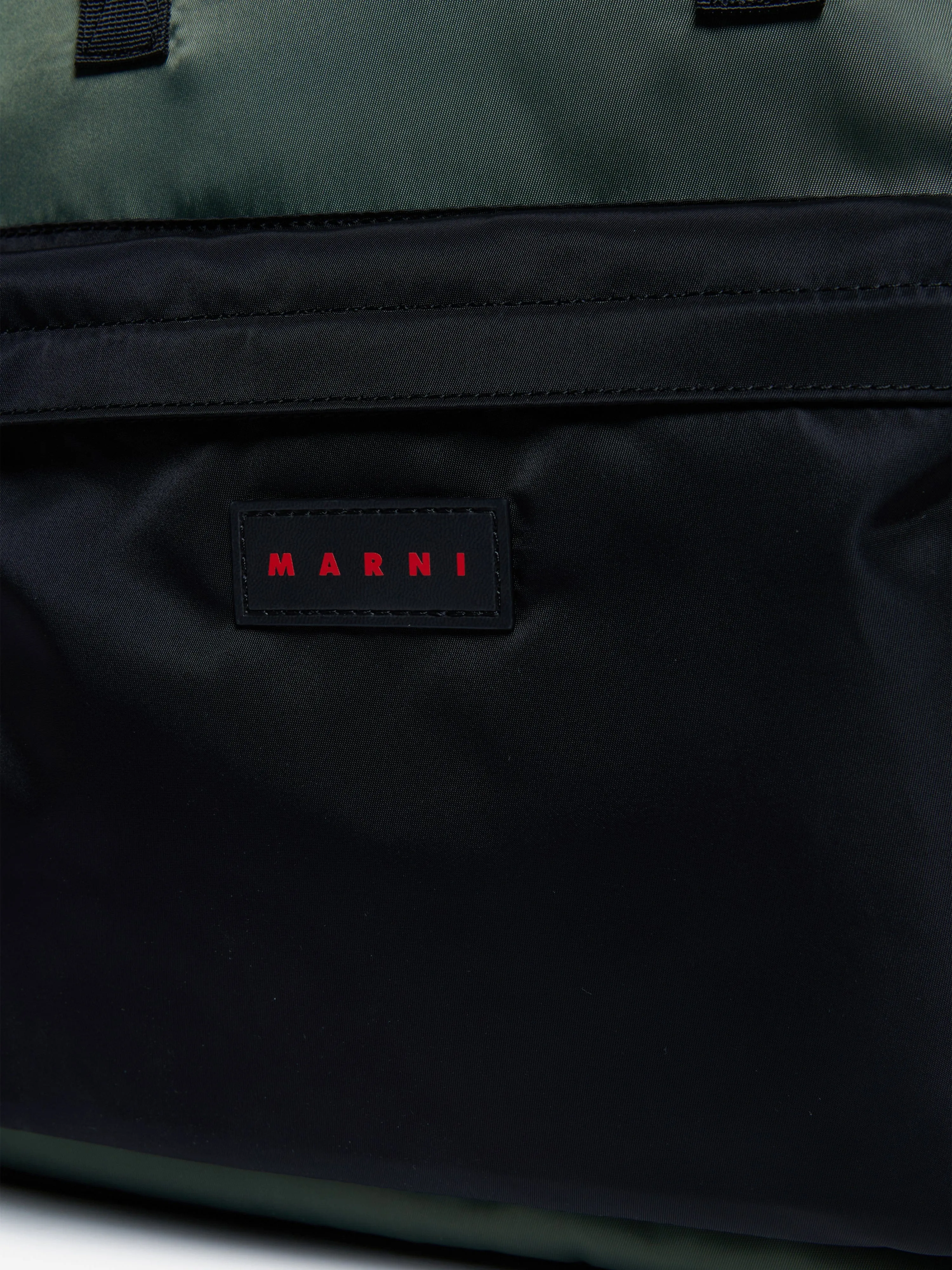 MARNI Kids Branded Backpack in Green (40cm)