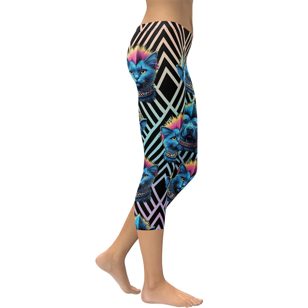 Mohawk Cats & Dogs Capris