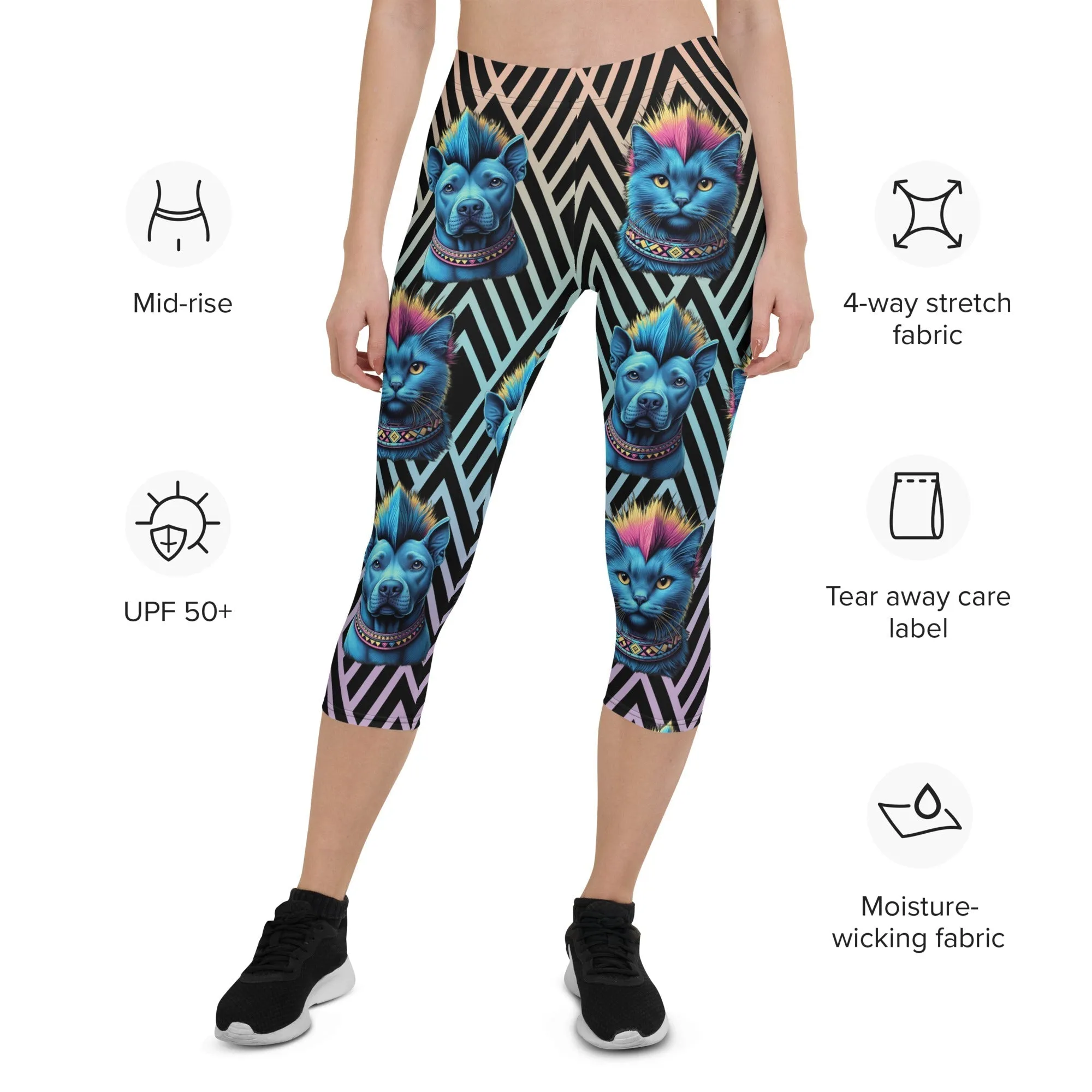 Mohawk Cats & Dogs Capris