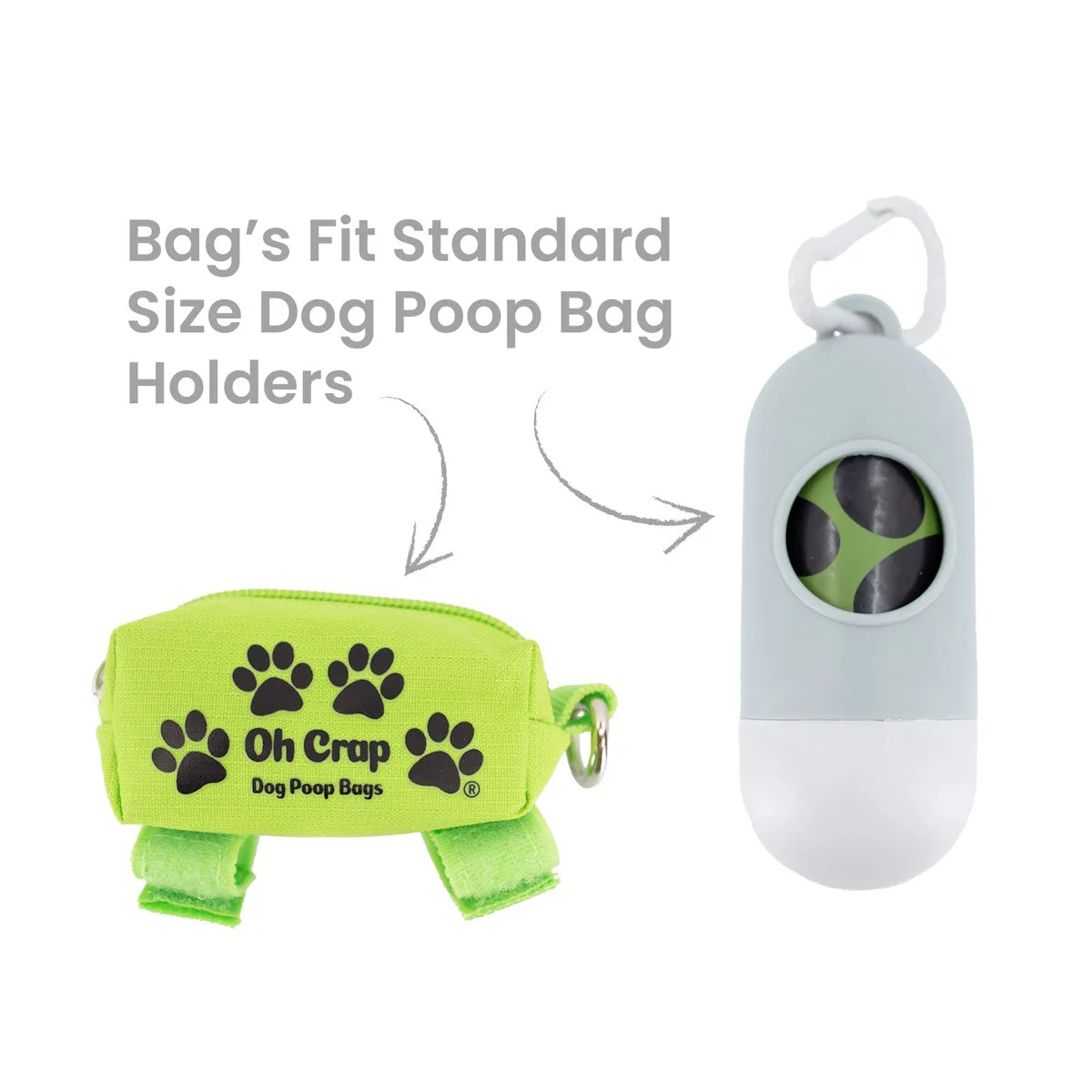 Oh Crap Compostable Dog Poop Bags - Retail Display box of 12 units