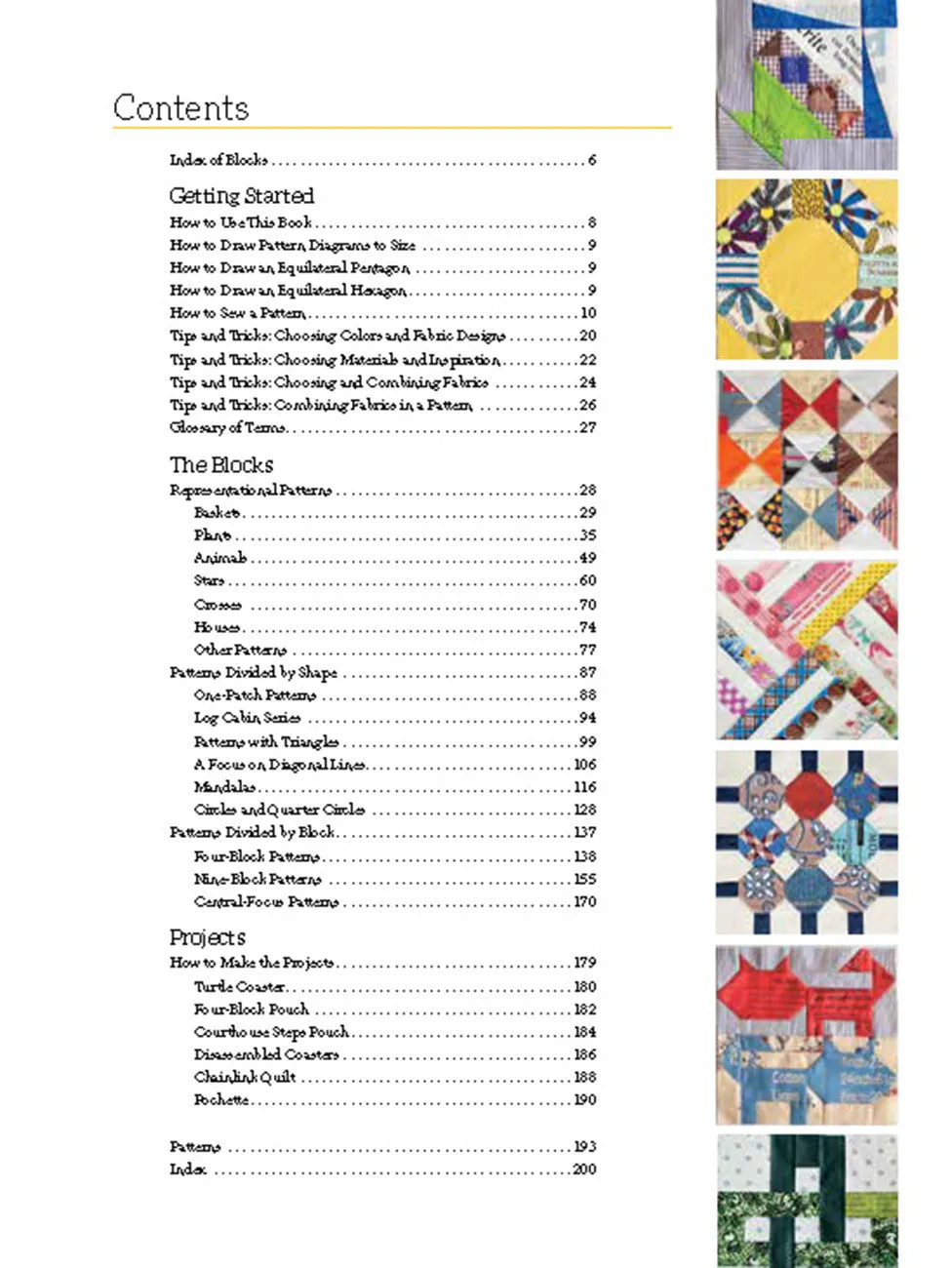 PATTERN BOOK, 180 Patchwork Quilt Blocks by Suzuko Koseki