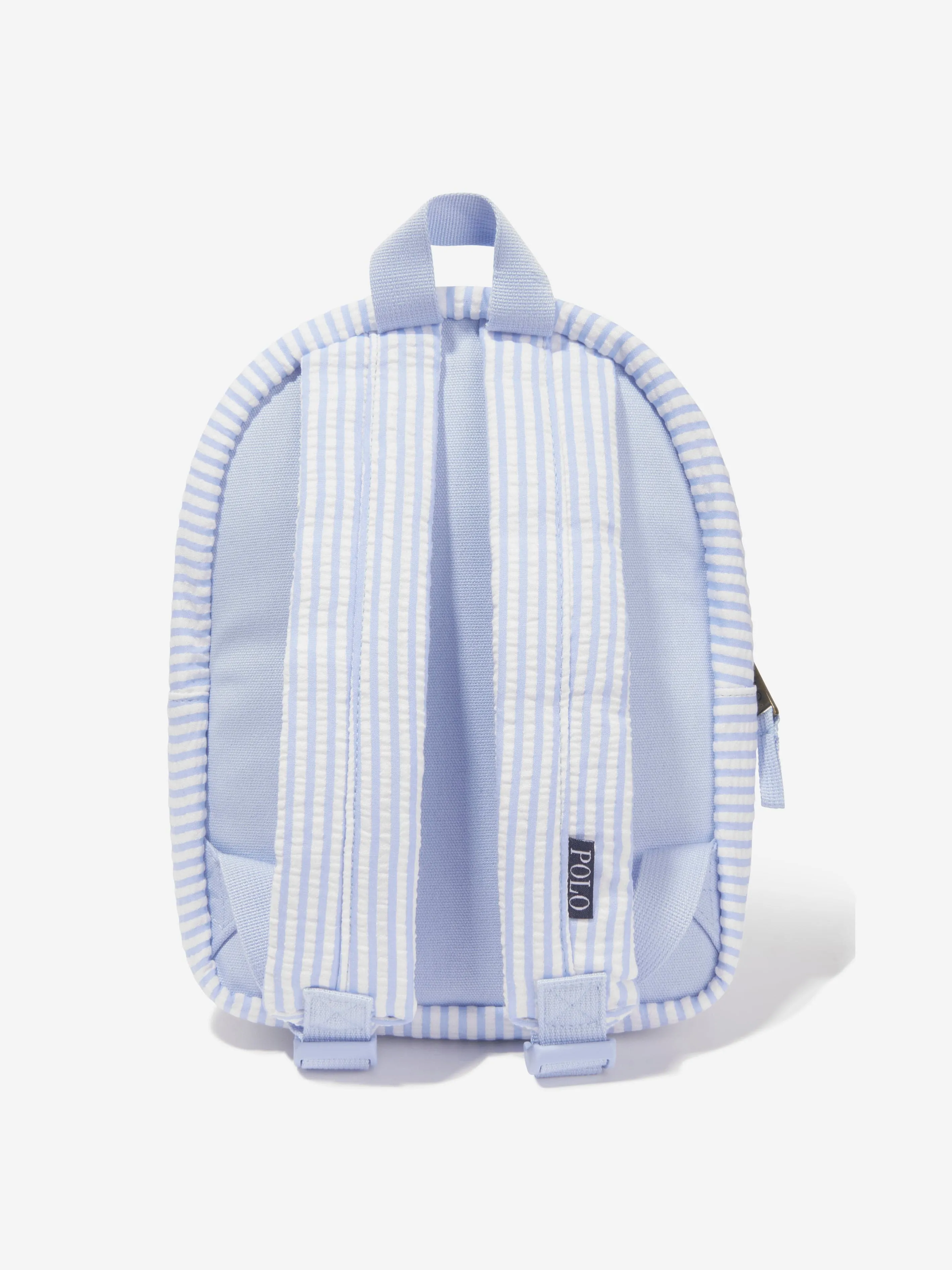 Ralph Lauren Boys Mini Seersucker Backpack in Blue