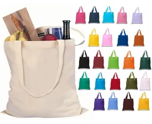 Set of 24 - Cotton Canvas Tote Bags - High Quality TOB293