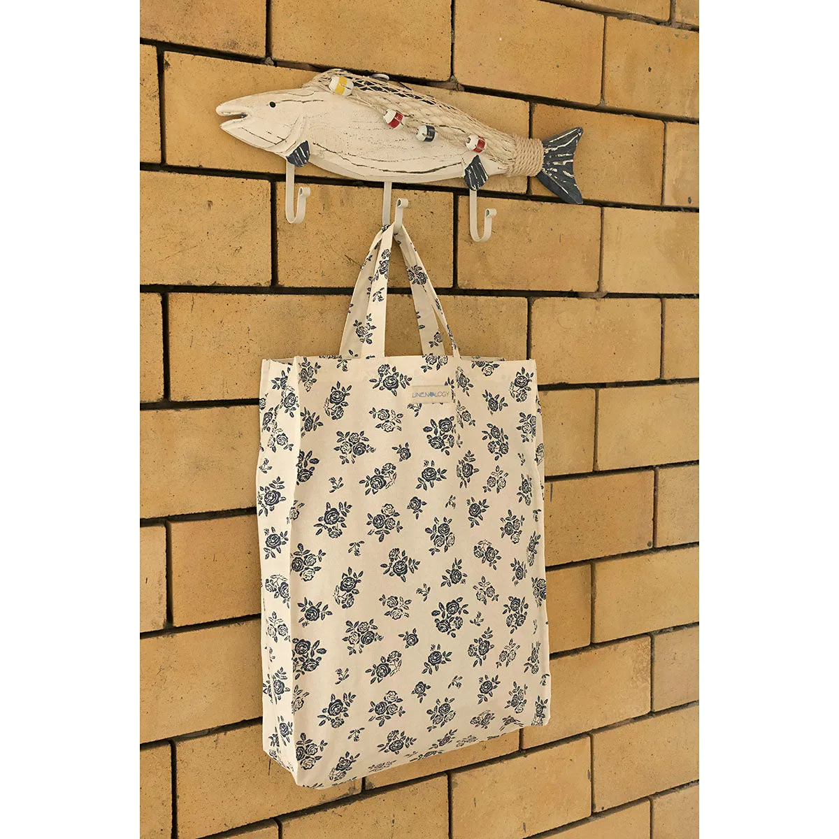 Shopping Bag - English Rose - Cream