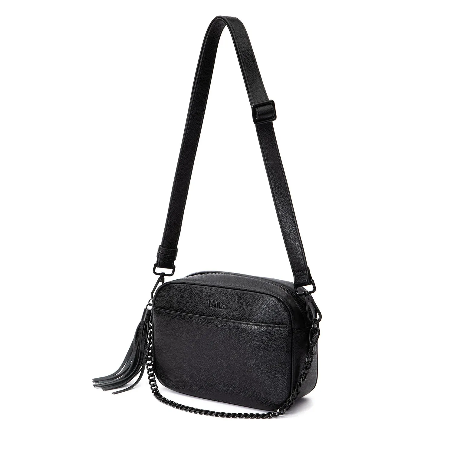 The Bestie Crossbody Bag V2 (Black / Black)