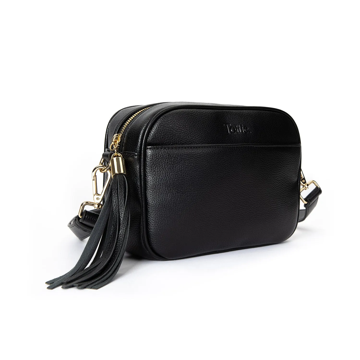 The Bestie Crossbody Bag V2 (Black / Gold)